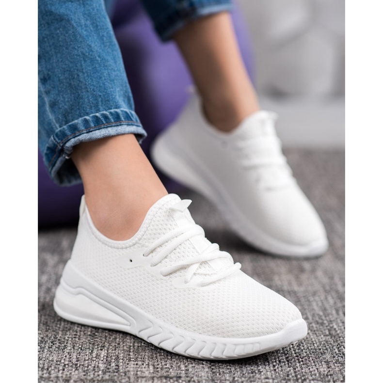 SHELOVET Textil sneakers gul 2