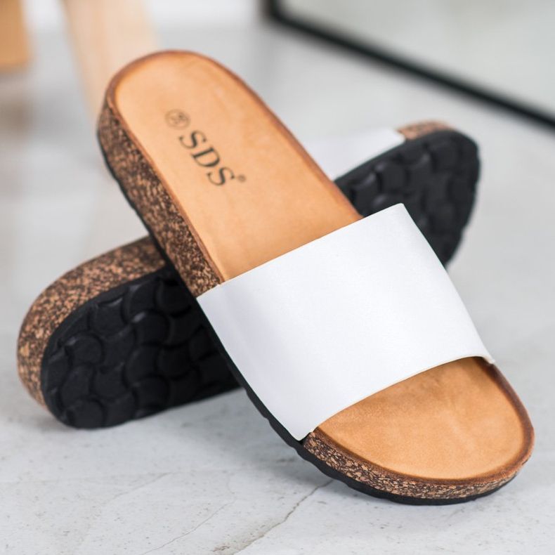 SDS Klassiska tofflor vit 1