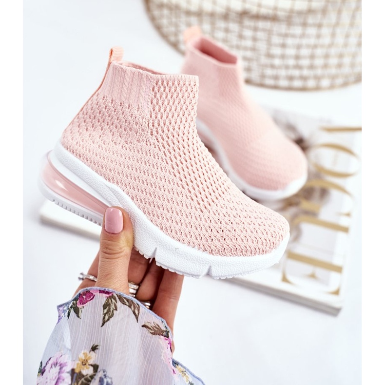 FRROCK Barnsportskor High Pink Tobi rosa 2
