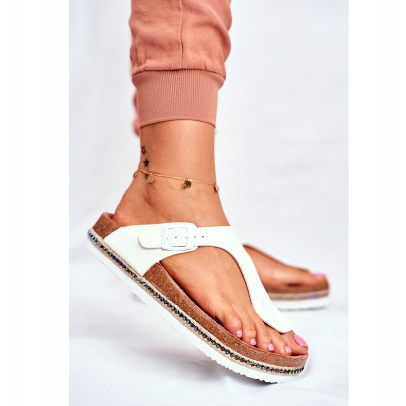 Flip-flops för kvinnor Big Star White FF274631 vit 1