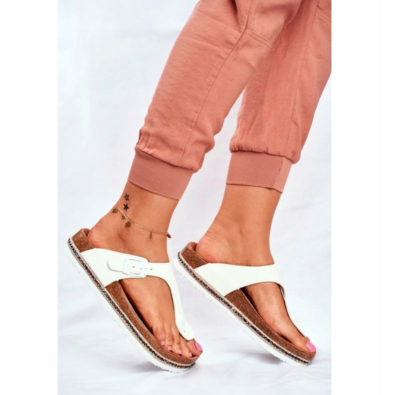 Flip-flops för kvinnor Big Star White FF274631 vit 2