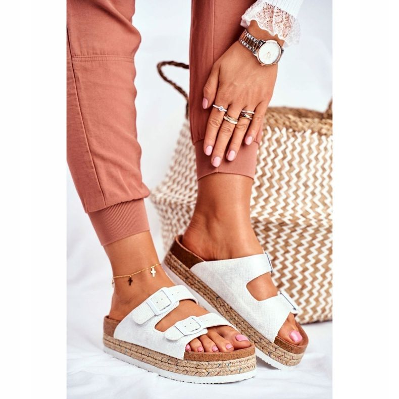 Dam Tofflor Big Star White FF274665 vit 1