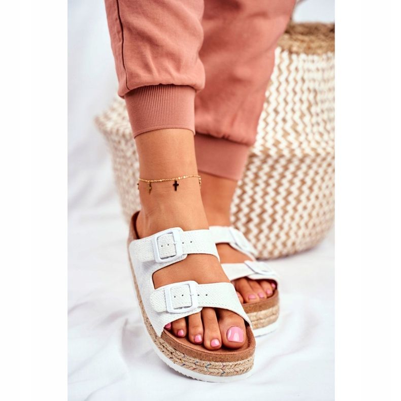 Dam Tofflor Big Star White FF274665 vit 2