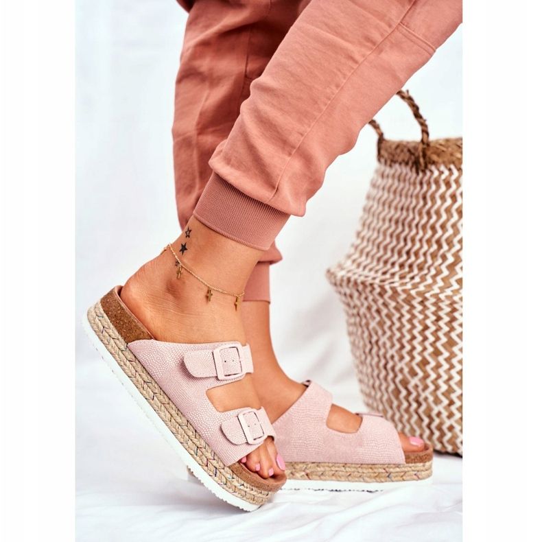 Dam Tofflor Big Star Pink FF274669 rosa 2