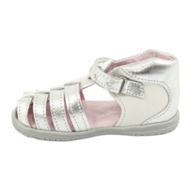 Mazurek Girls 'White and Silver Leather Sandals 245 vit 1
