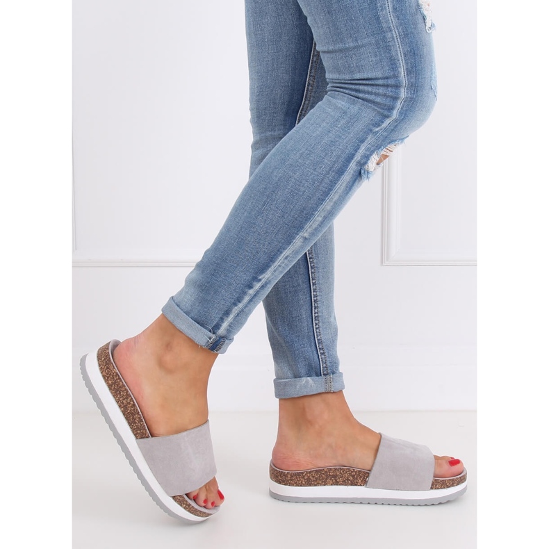 Grå Kvinnors grå tofflor CK184P Grå 2