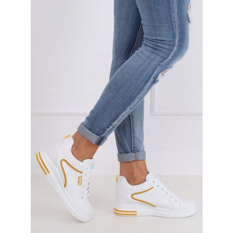Vita NB337 Yellow wedge sneakers gul 2