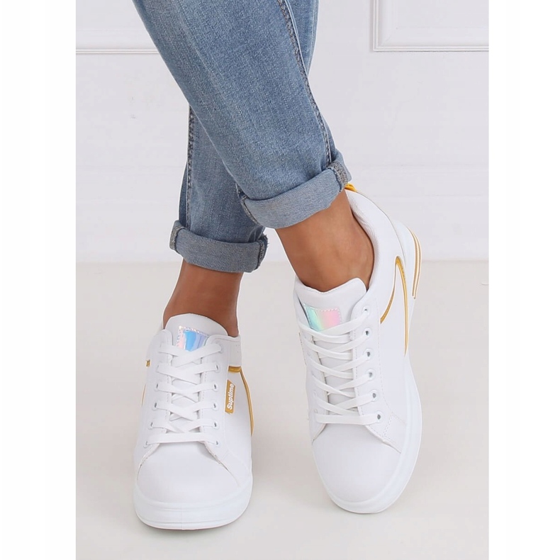 Vita NB337 Yellow wedge sneakers gul 1