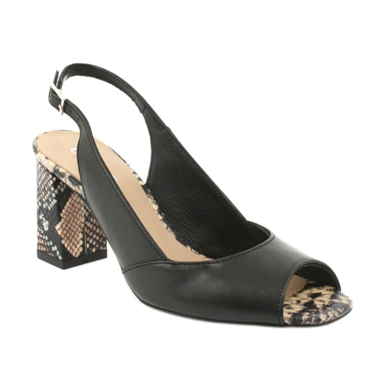 Edeo Sandaler för kvinnor / djur 3499A-1193 svart 1
