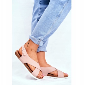 Sandaler för kvinnor Big Star Powder Pink FF274624 rosa 2