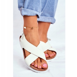 Sandaler för kvinnor Big Star White FF274623 vit 2