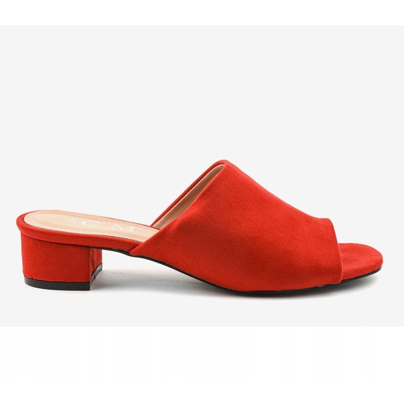Röda högklackade sandaler 77-91 2