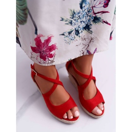 BUGO Sandaler för kvinnor på Espadrilles Red Margus röd 2