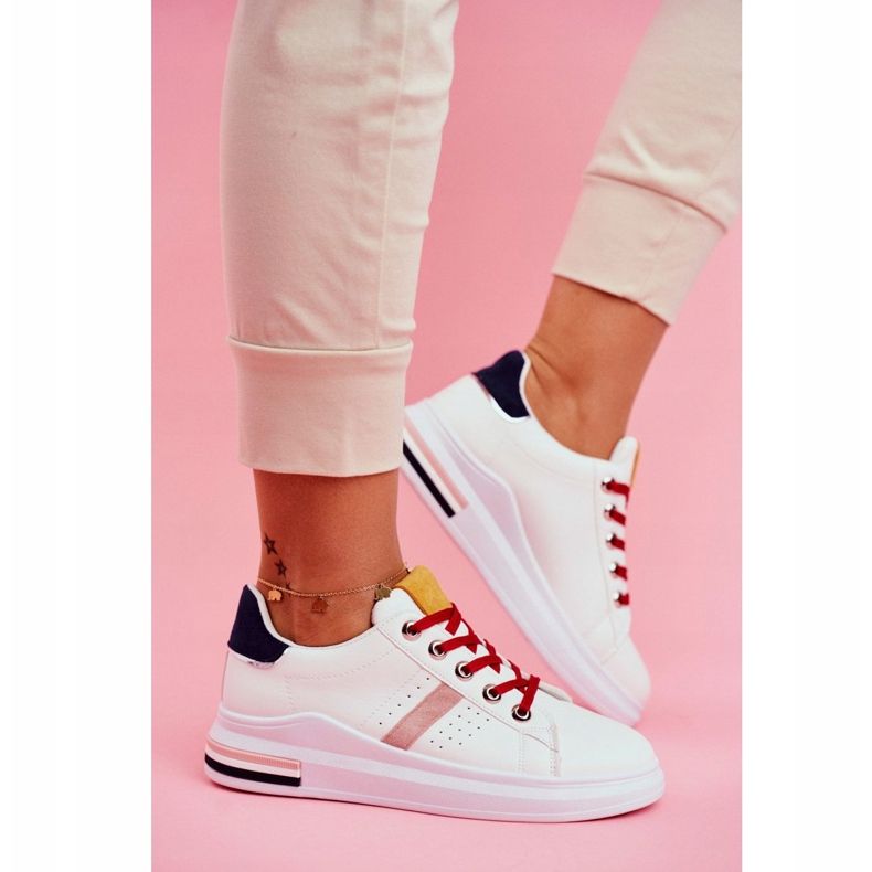 PS1 Kvinnors sportskor vita och marinblå Mirra mångfärgad 2