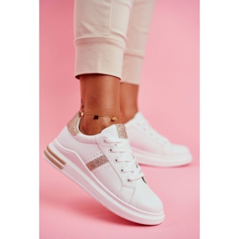 Kvinnors sportskor Vitguld Glitter Narval 1