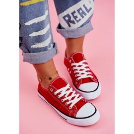 PS1 Kvinnors klassiska sneakers röda Omerta 5