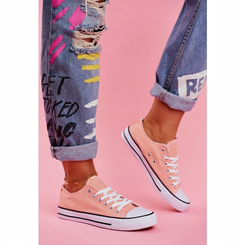 PS1 Klassiska Omerta laxskor för kvinnor rosa 1