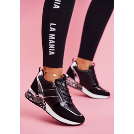 Kvinnors sportskor svart figur 1