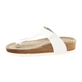 Anatomiska Inblu NM020 anatomiska flip-flops för kvinnor vit 1