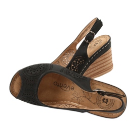 Evento Bekväma kile sandaler 20SD98-1862 svart 4