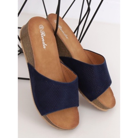 Marinblå tofflor 10-238 D.BLUE 2