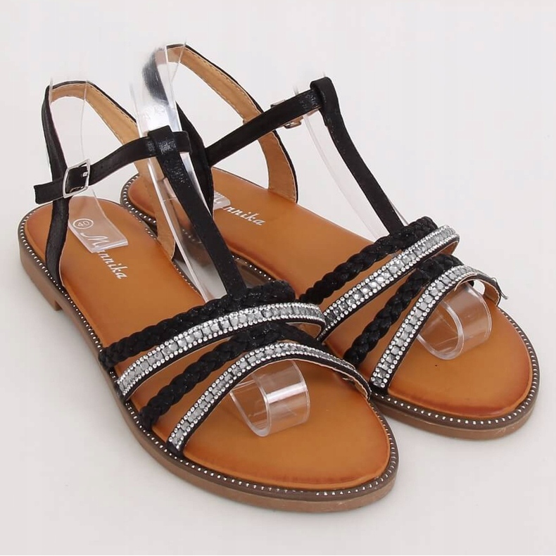 Svarta damsandaler S060123 Svart 1