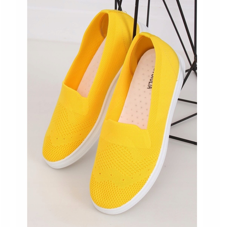 Gula sneakers för kvinnor ZK069 Giallo 1