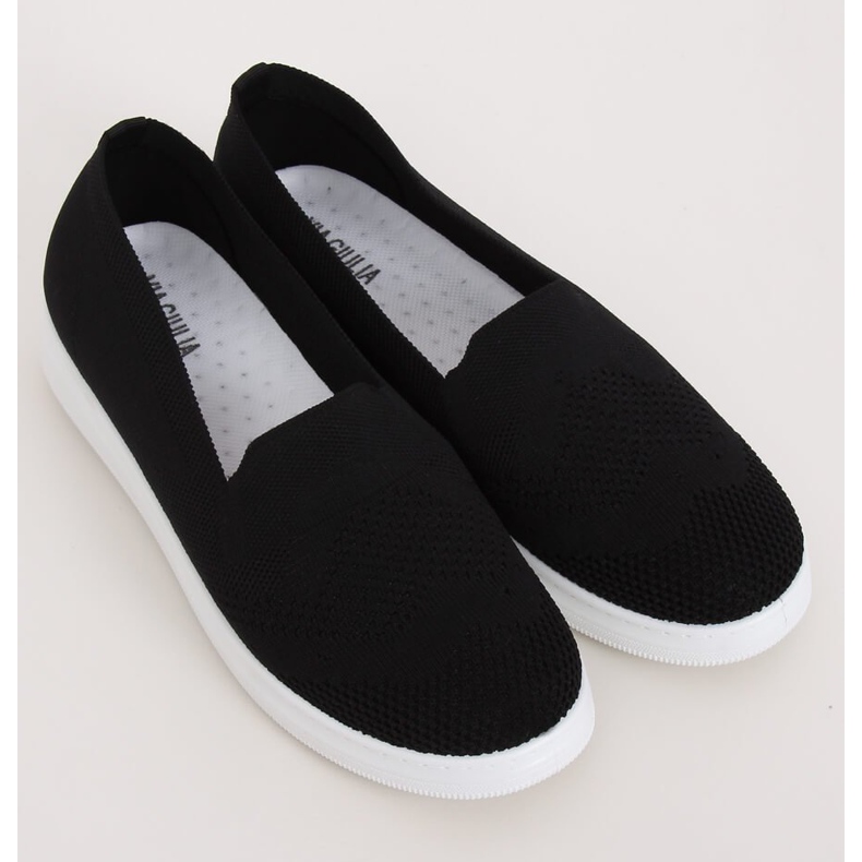 Svarta kvinnors svarta sneakers ZK069 Nero 2