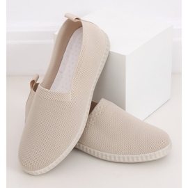 Beige beige sneakers för kvinnor ZK118 2