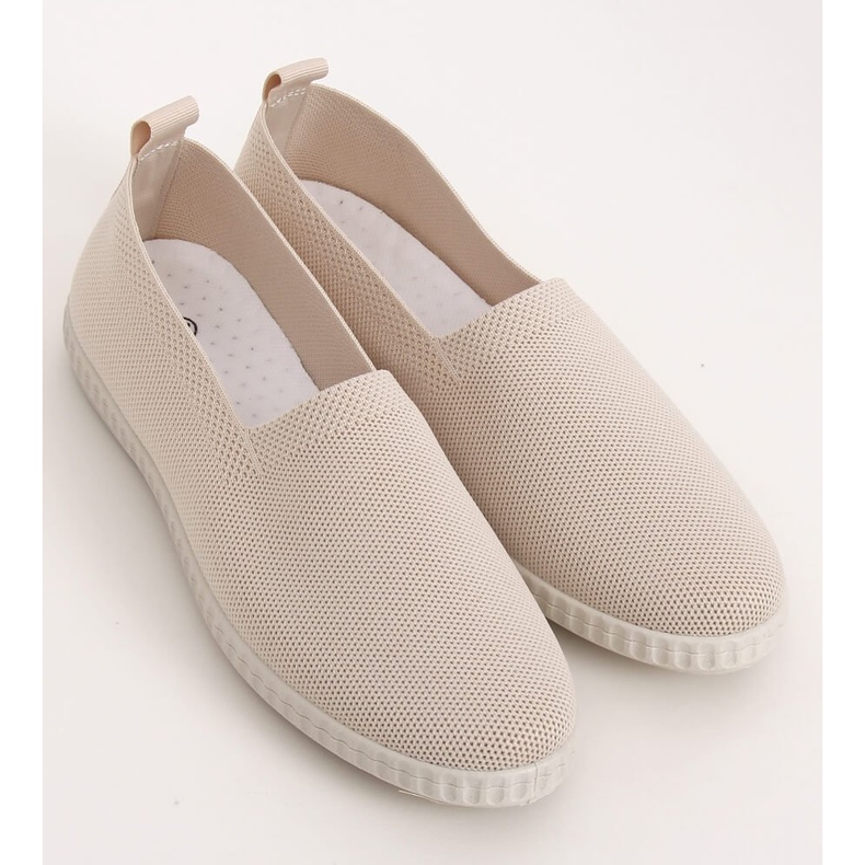 Beige beige sneakers för kvinnor ZK118 1
