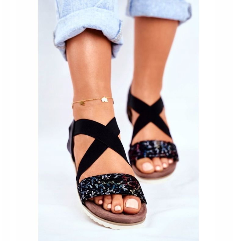 EVE Eleganta damsandaler Svart Morrin 2