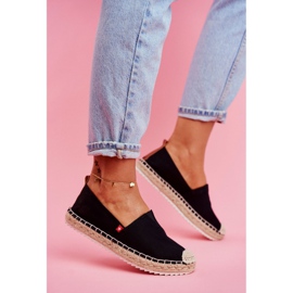 Dam Espadrilles Flätad Sula Svart Big Star FF274A498 1
