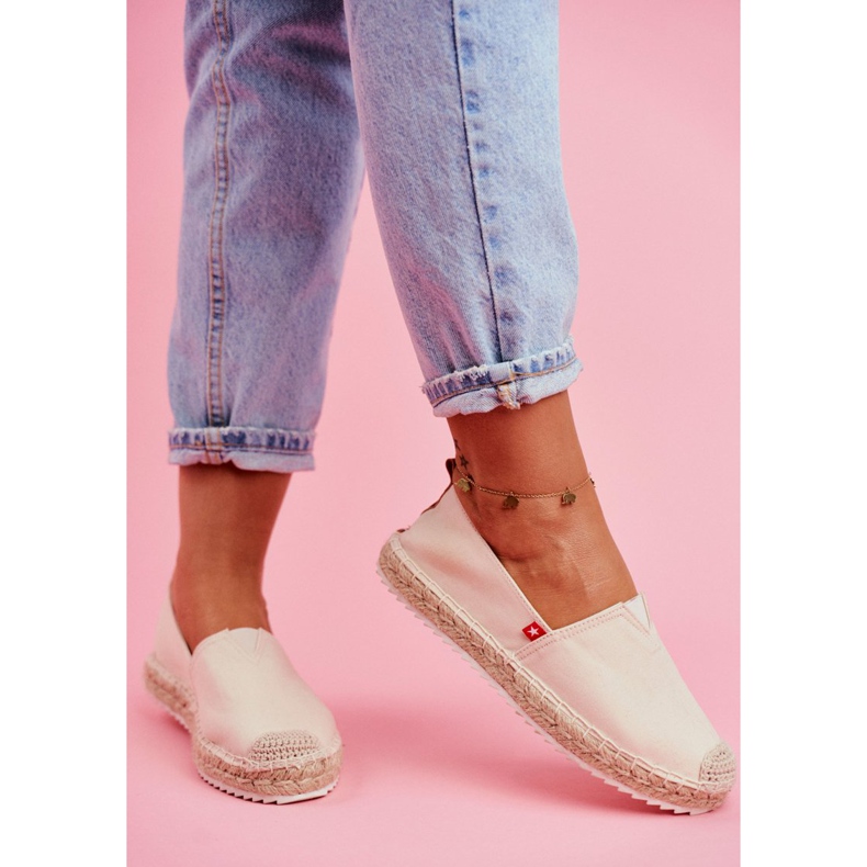 Kvinnors Espadriller, Flätad Sula Beige Big Star FF274A500 2