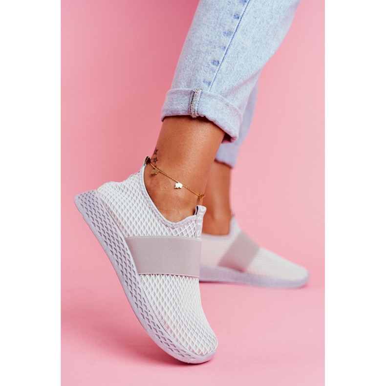 SEA Women's Sport Slip-on Light Grey La Fiesta grå 1