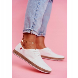 Dam Espadrilles Big Star White FF276043 vit 1