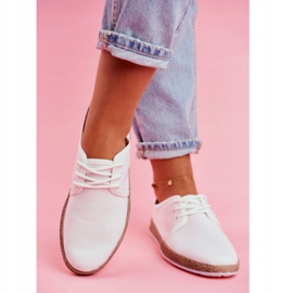 Dam Espadrilles Big Star White FF276043 vit 2