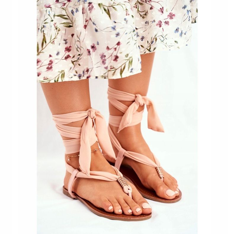 FS1 Kvinnor Sandaler Flip-flops Tied Beige Derryl 1