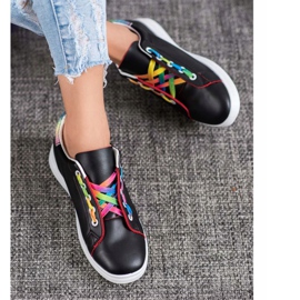 SHELOVET Trendiga sportskor svart 2