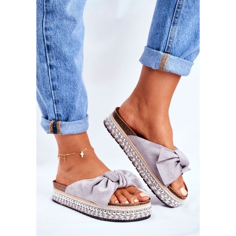 Dam Tofflor Grå Mortigo 1