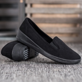 SHELOVET Slip-on mockaskor svart 1