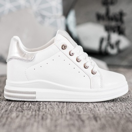 SHELOVET Sportskor på en kil vit 2