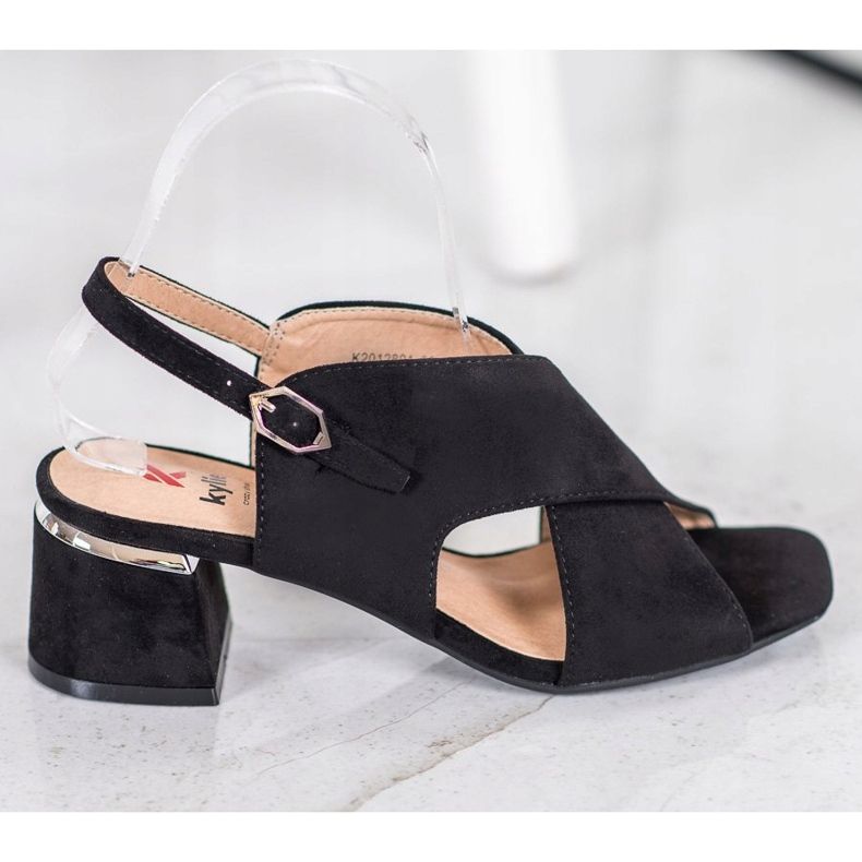 Kylie Snygga svarta sandaler 2