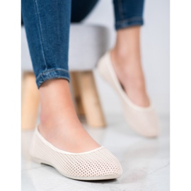 SHELOVET Lätta öppet ballerinor brun 1