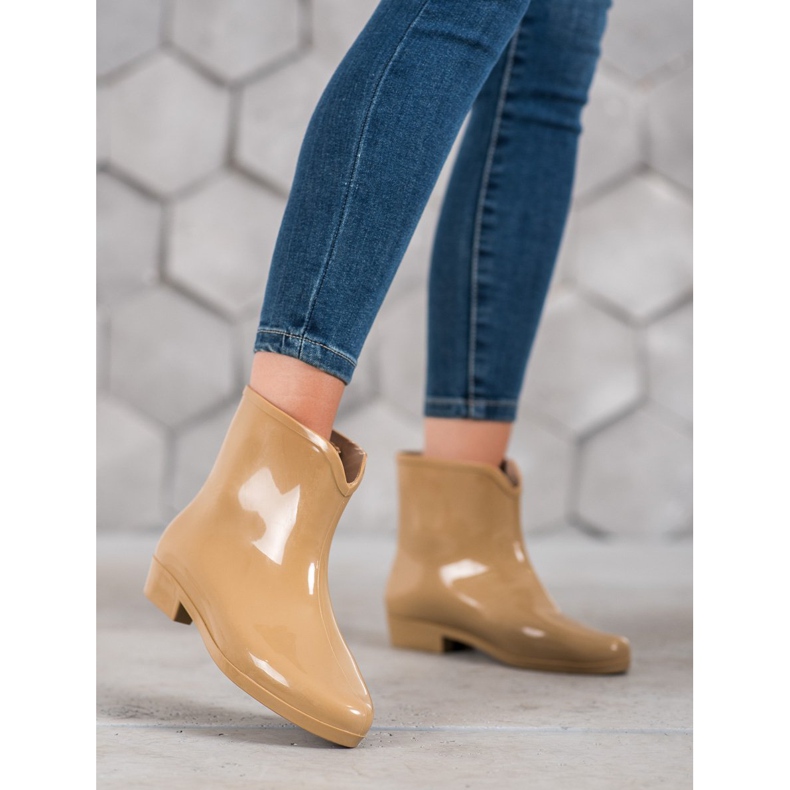 SHELOVET Galoscher med dekorativ kedja brun 2