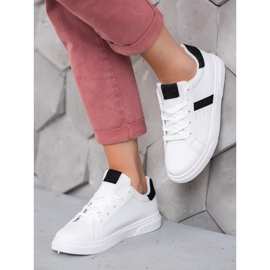 SHELOVET Sportskor med glitter vit 2