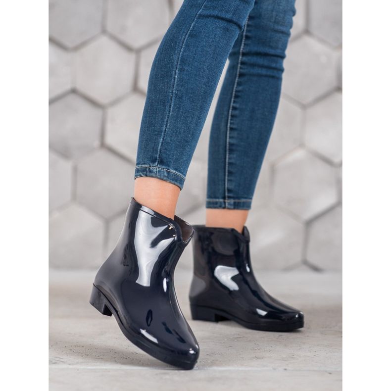 SHELOVET Galoscher med dekorativ kedja blå 1