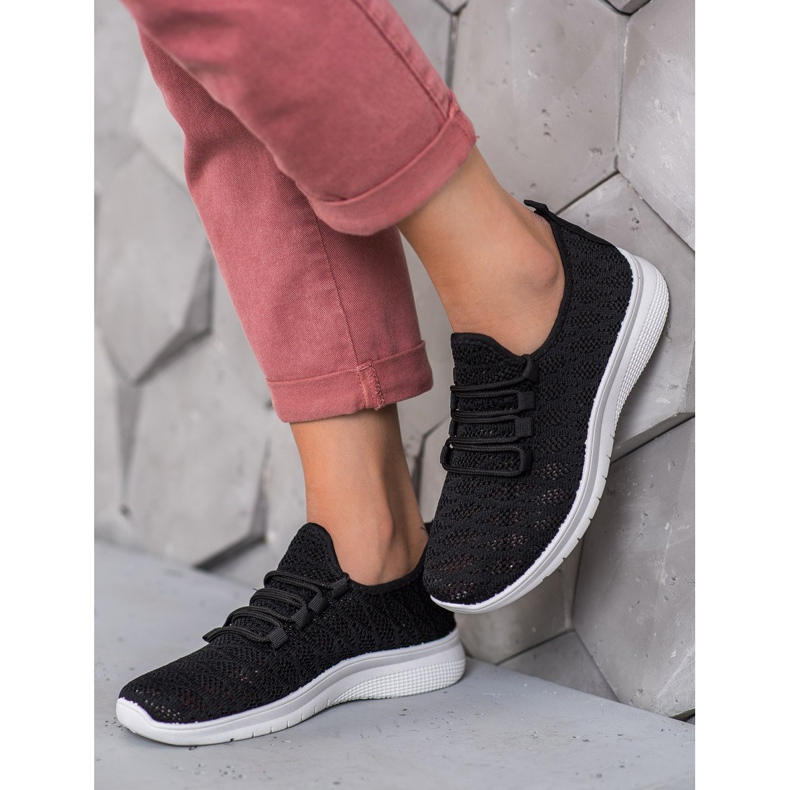 SHELOVET Svarta Openwork -skor 2