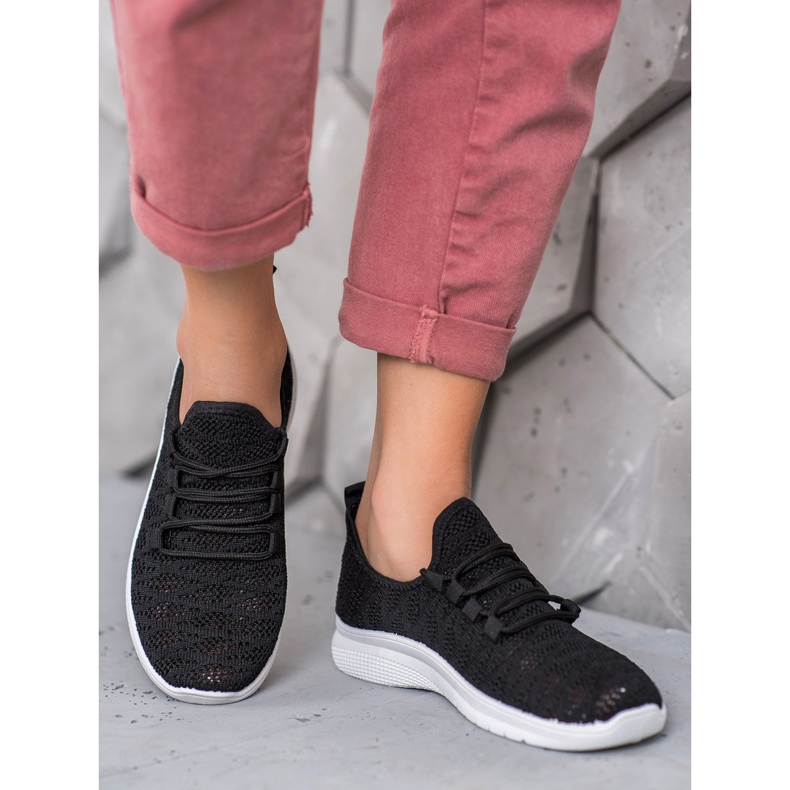SHELOVET Svarta Openwork -skor 1