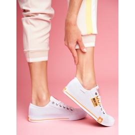 Dam Sneakers Big Star Openwork White FF274035 vit 1