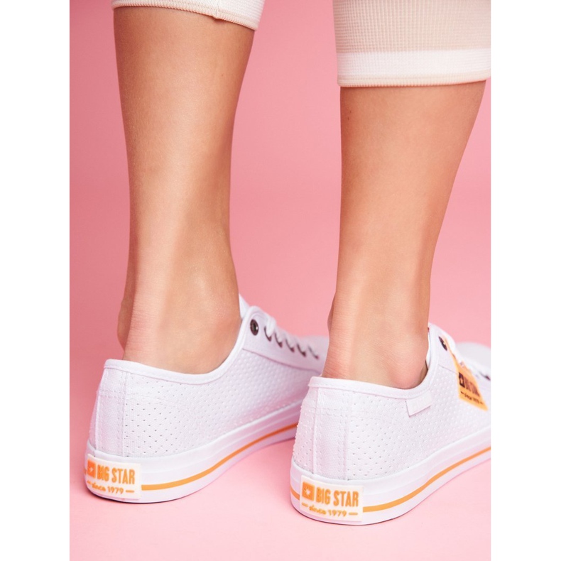 Dam Sneakers Big Star Openwork White FF274035 vit 2